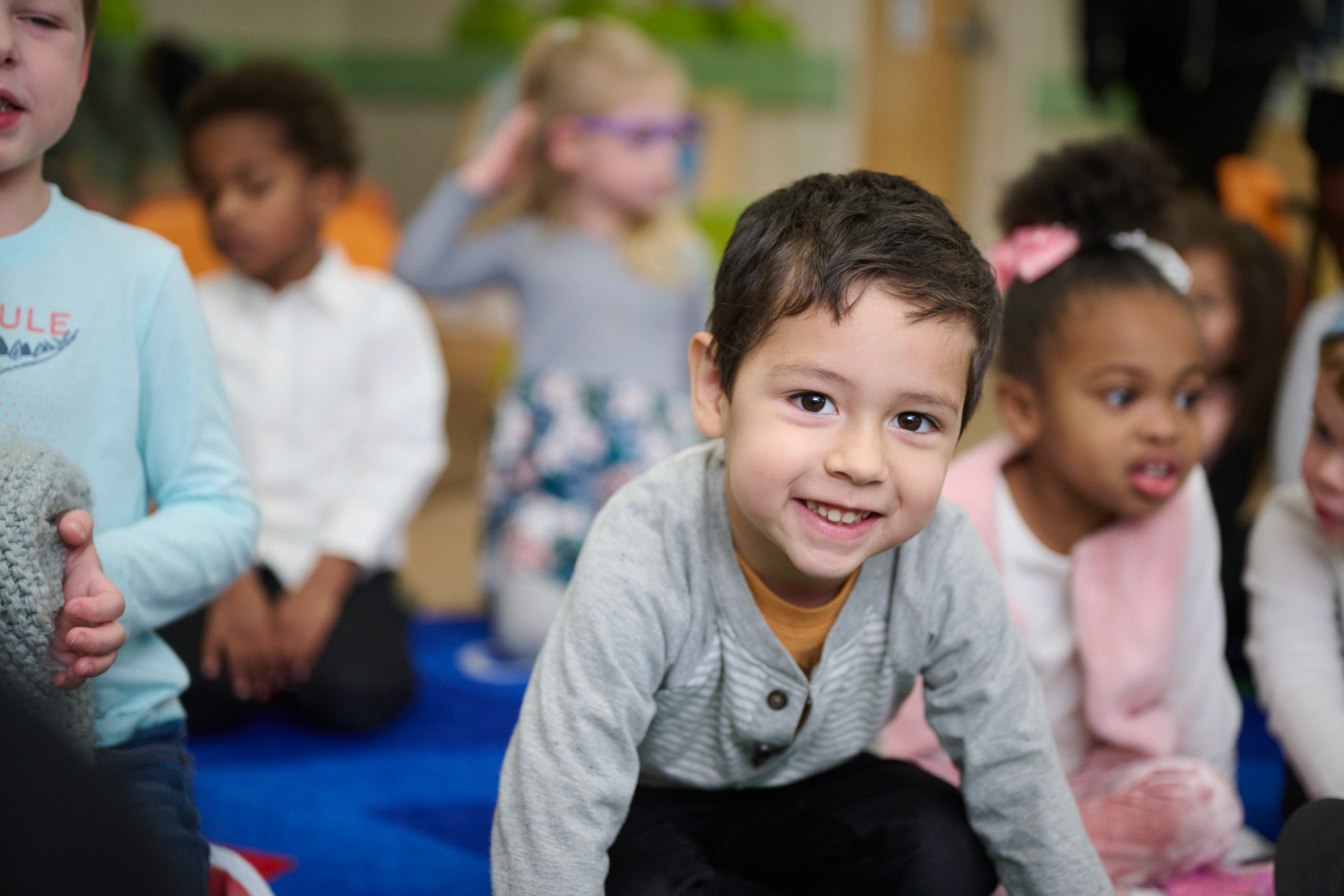 preschool child smiling