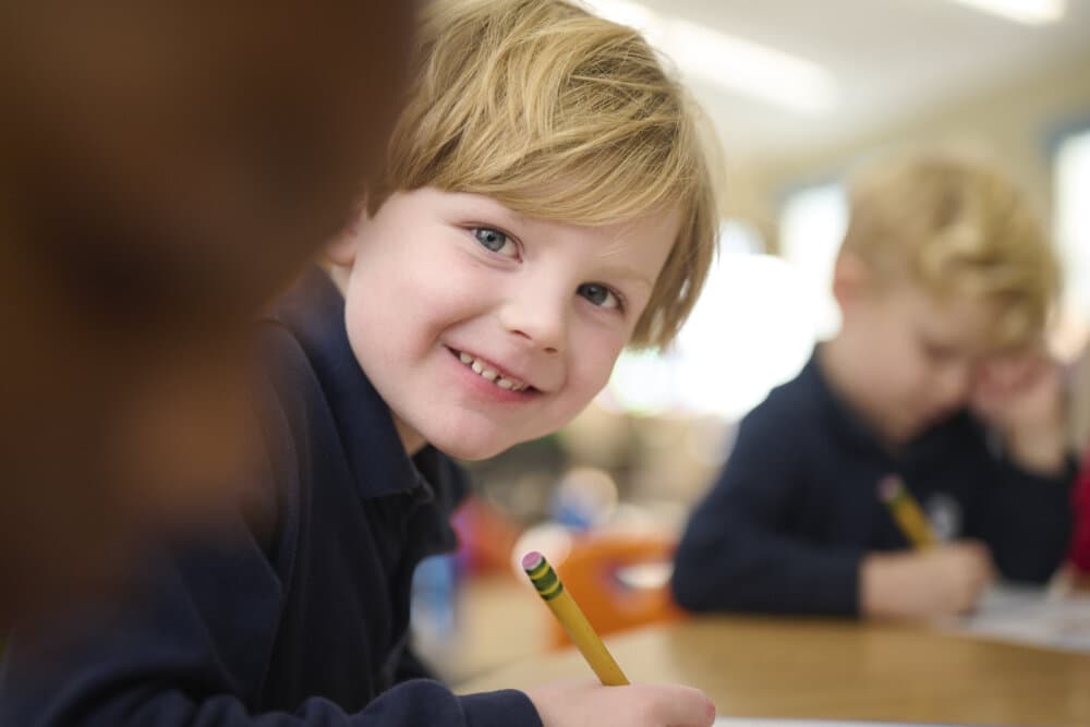 child smiling