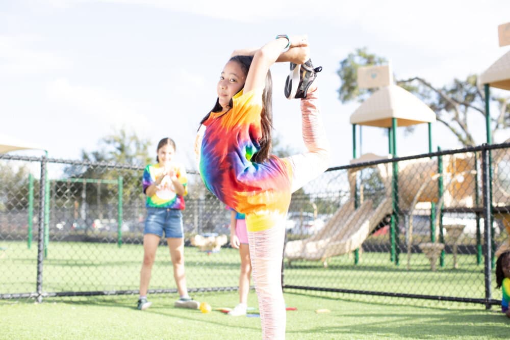 outdoor play during summer camp