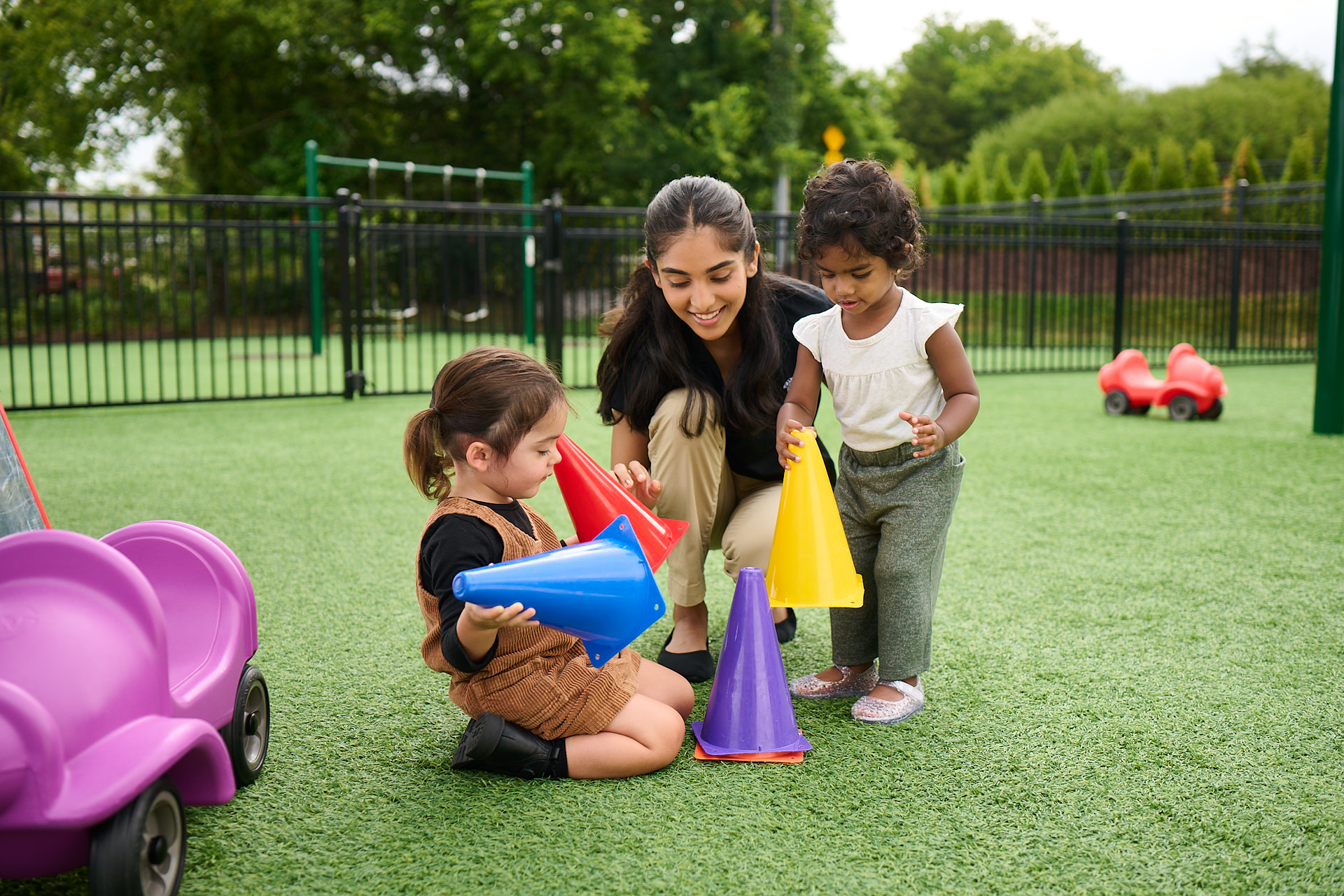 primrose preschoolers doing outdoor activities