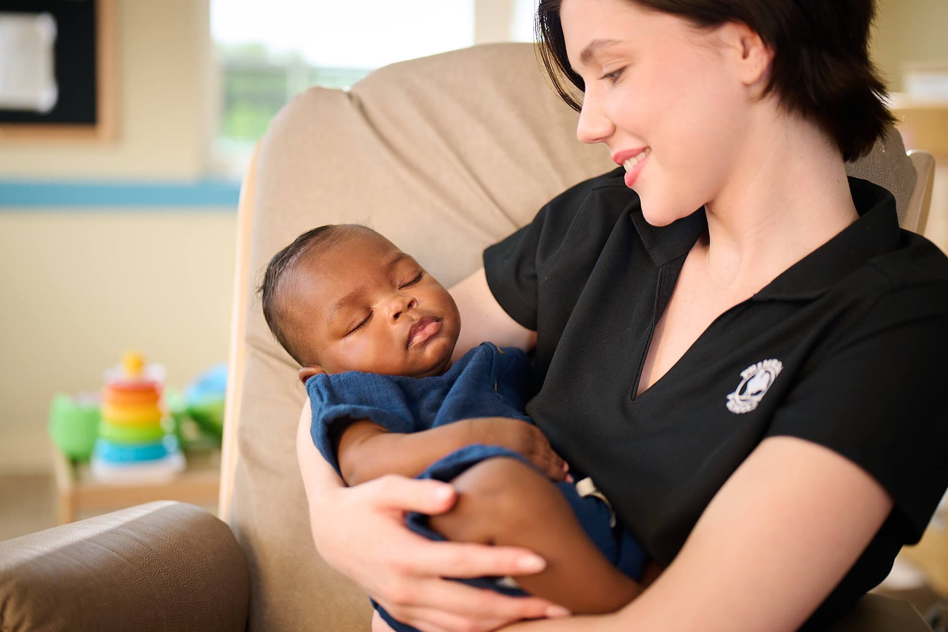 primrose teacher rocking infant