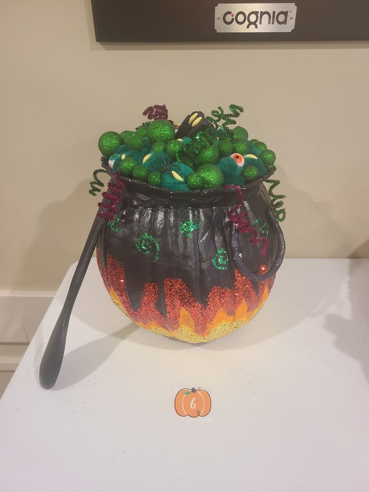 The winning pumpkin in our Primrose Pumpkin decorating contest!