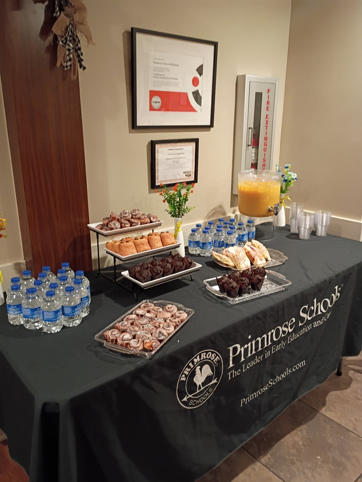 Pastries on a table