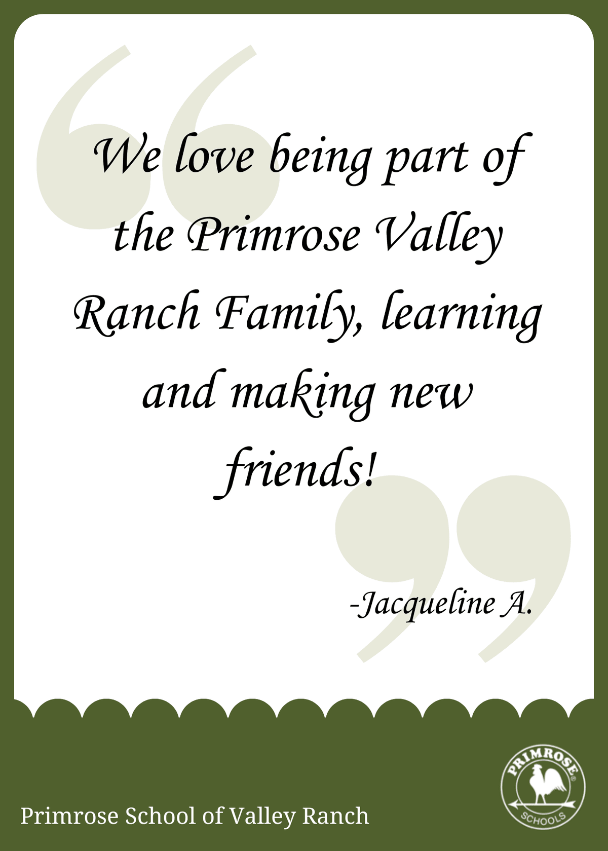 Parent Testimonial
