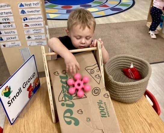 exploring, playing, daycare, ramp, small group