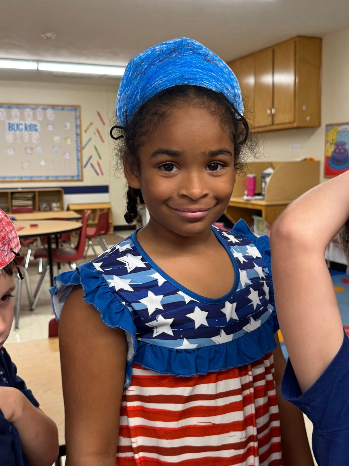 smile, red, white and blue, patriotic, 4th of july