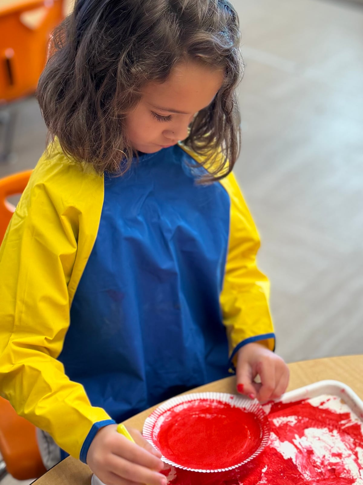 child painting