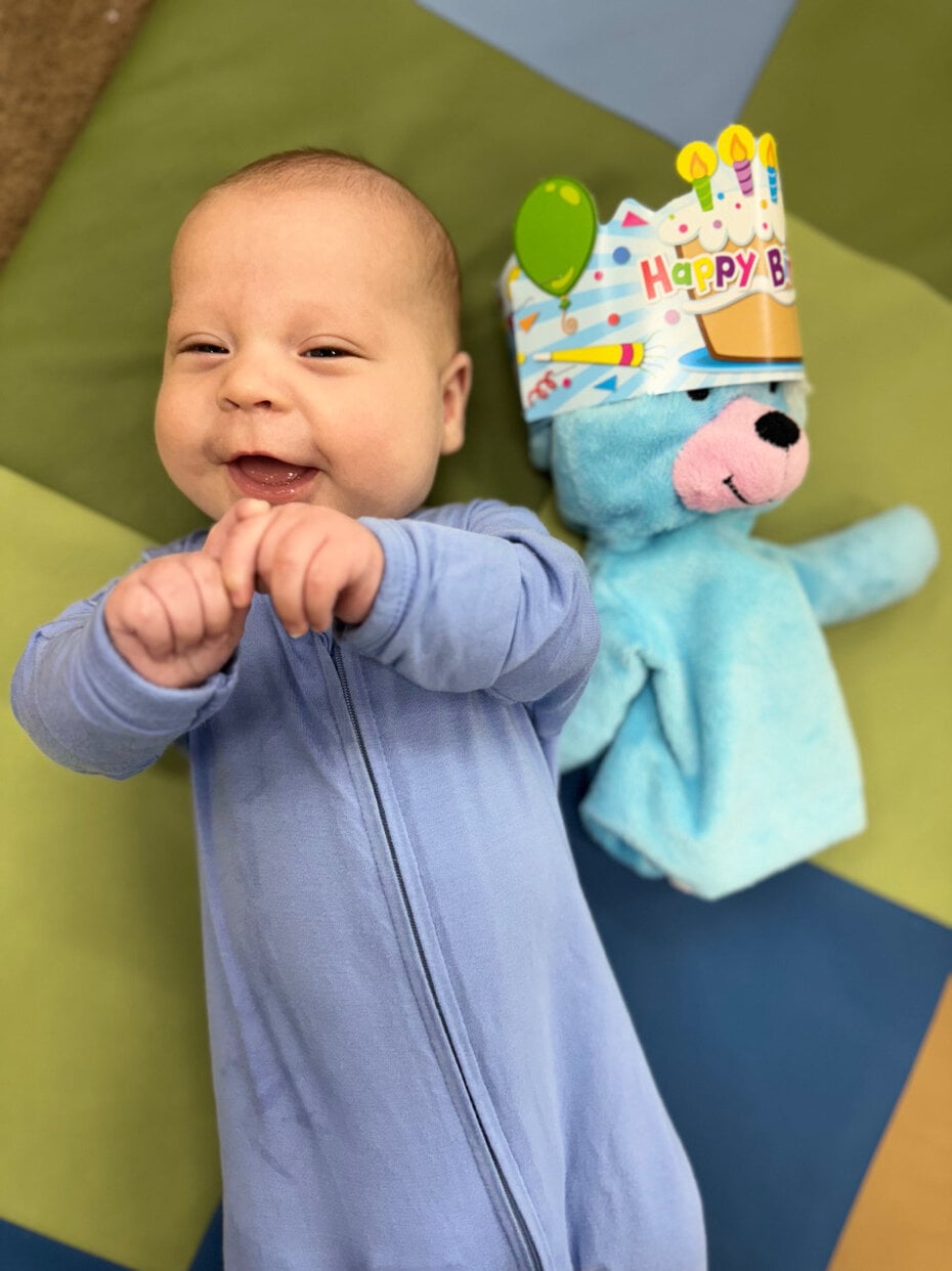 Baby with Ally the Bunny Birthday