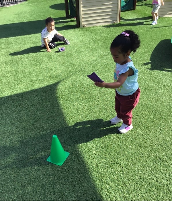 2 Year old Young Early Preschool Thumbs Up outdoor  Activity 