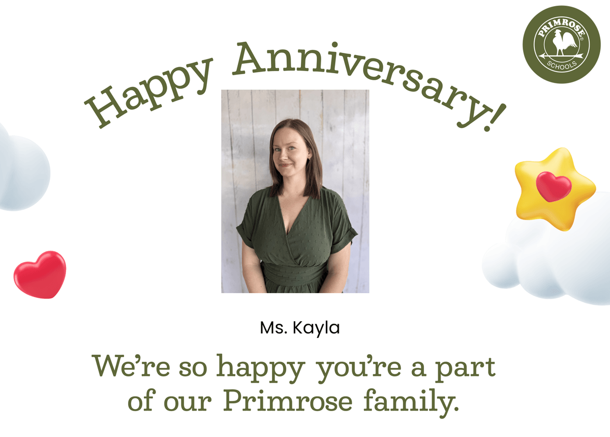 Happy 5 Year Anniversary to Ms. Kayla!
