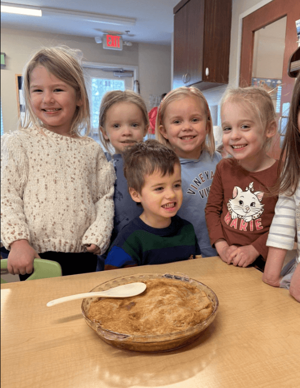Baking Fresh Apple Pie in Preschool