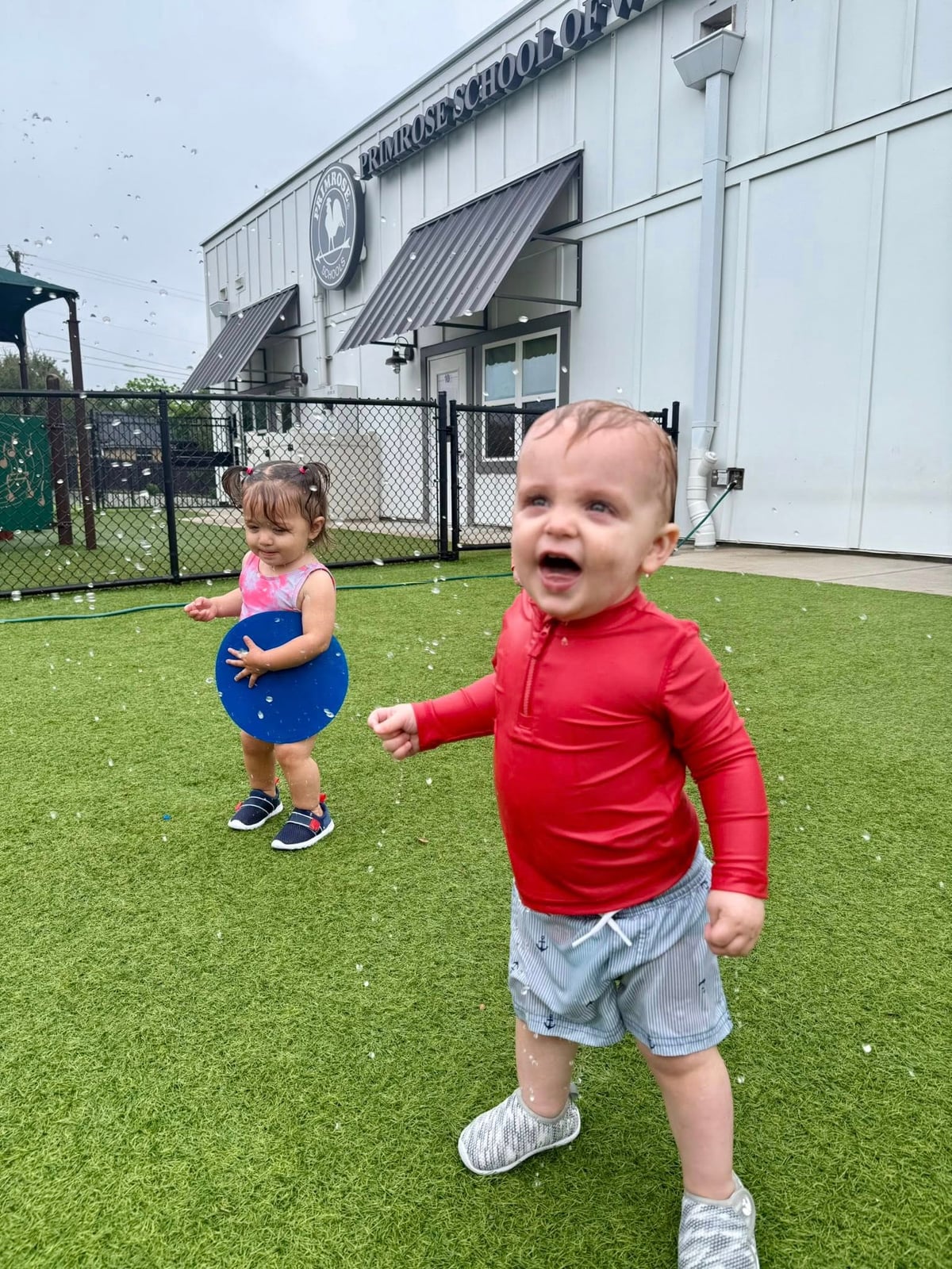 Toddlers Splashing