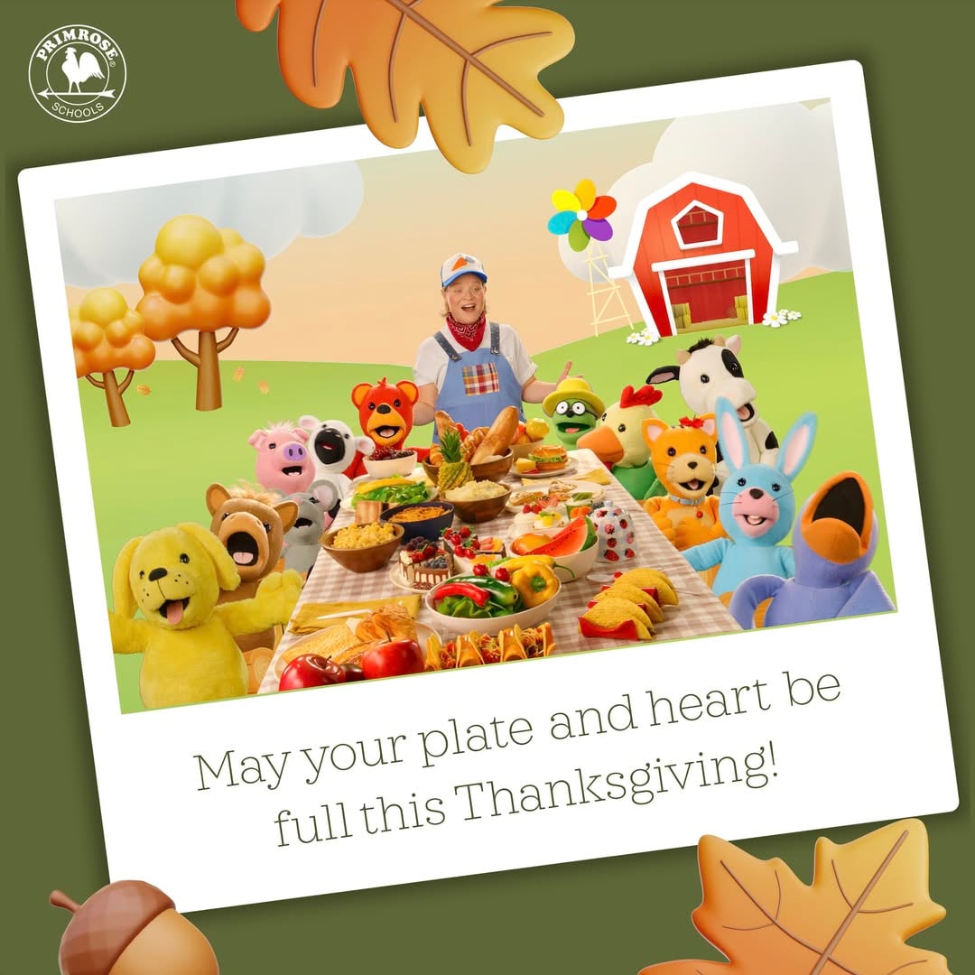 Happy Thanksgiving - Fall - Turkey - Primrose at Waterside Estates - Best Early Learning Childcare Center #1 Early Learning School McNeill Elementary School Frost Elementary School Adolphus Elementary School Oakland Elementary School 77406 Harvest Green Long Meadow Farms Waterside Estates Pecan Grove Waterview Fieldstone Aliana Richond, Texas McCrary Meadows Texana Plantation Lakes of Bella Terra Grand Parkway Foster High School Travis High School