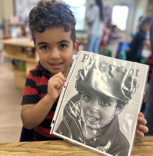 Pre-K Self Portraits art