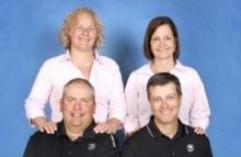 Angela and Steve Richter, Heather and Bobby Moore
