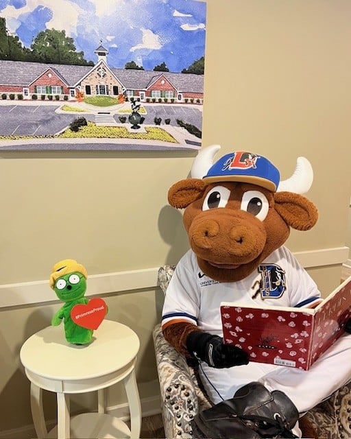 Wool E Bull visits primrose 