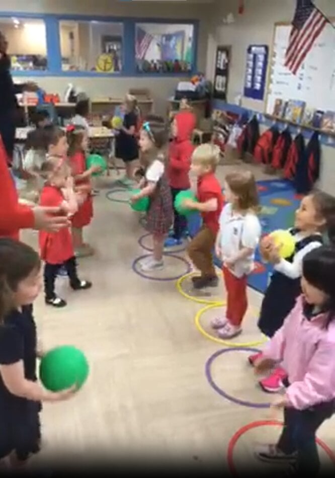 children playing a game