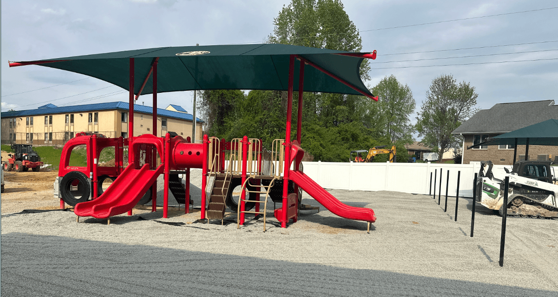 Playground at Primrose School of Fuquay-Varina with safe and age-appropriate equipment