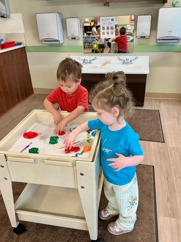 Our preschool pathways students explore textures, colors, and shapes!