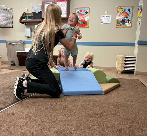 Jumping for joy! At Primrose, we support every little step—and leap—of learning.