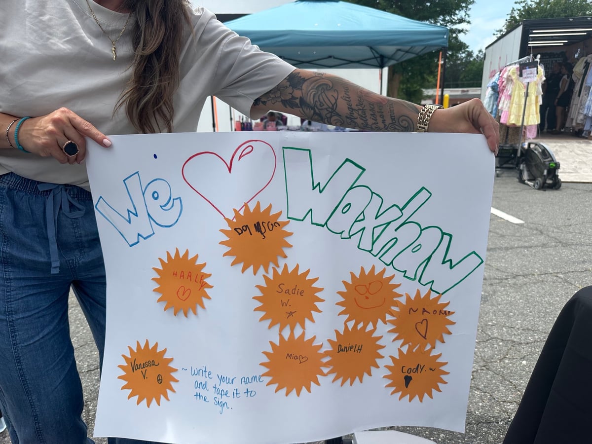 We love waxhaw poster with many sunshine tags 