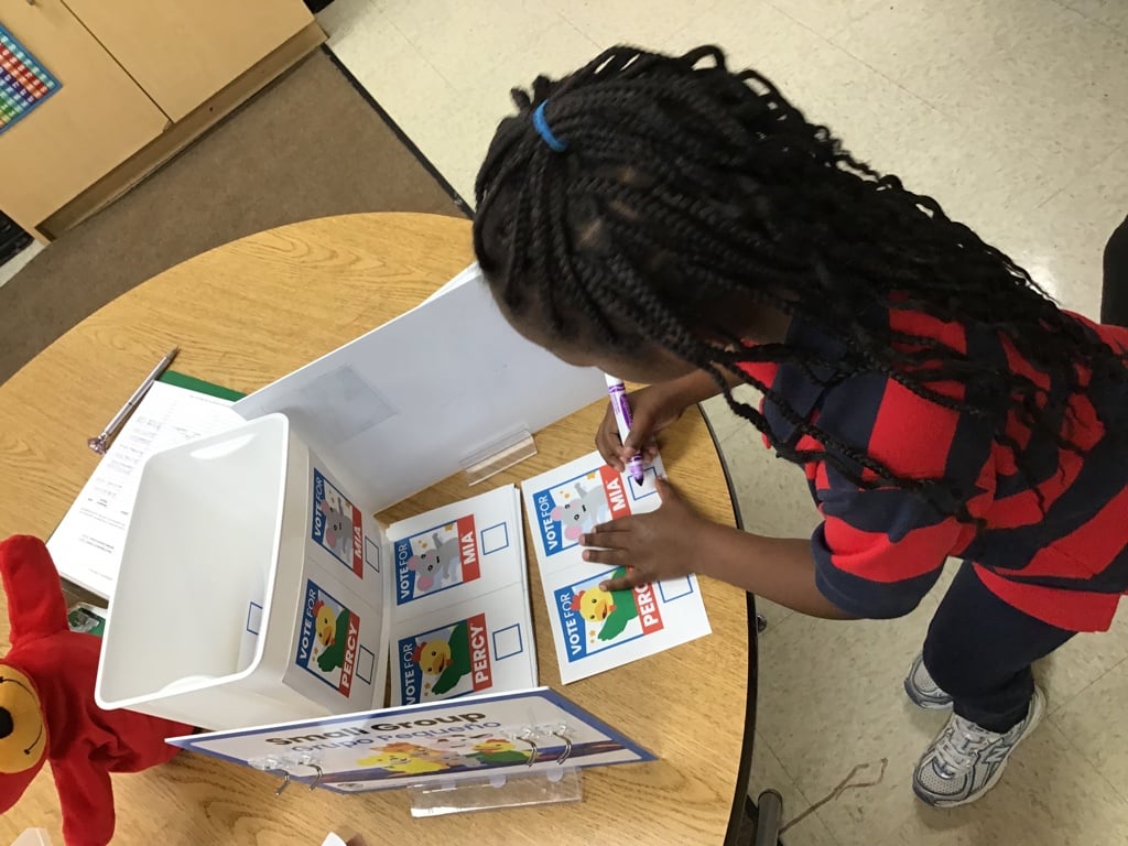 election prek students voting