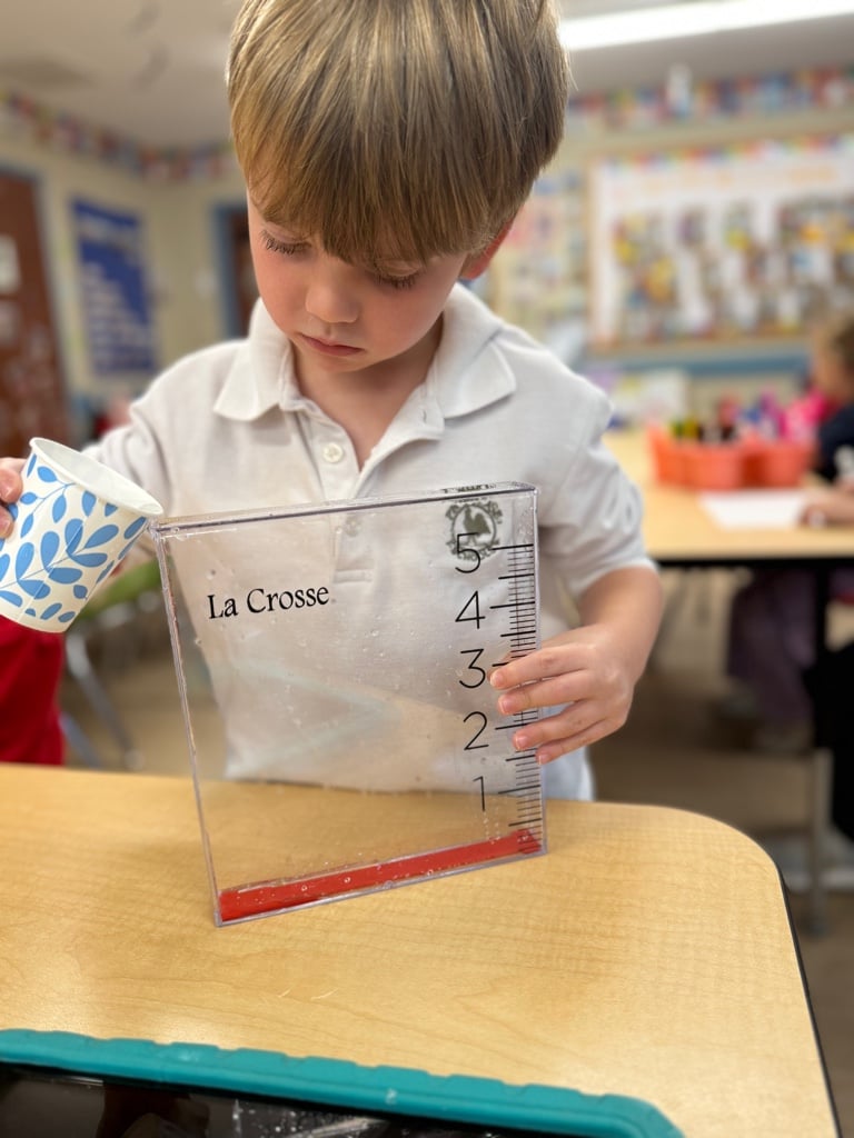 Pre-K 1 Project Time Show the rain gauge and invite the children to identify and describe how it is used.