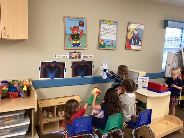 ✨ Time to visit the Primrose Theatre in our Pre-K classroom!