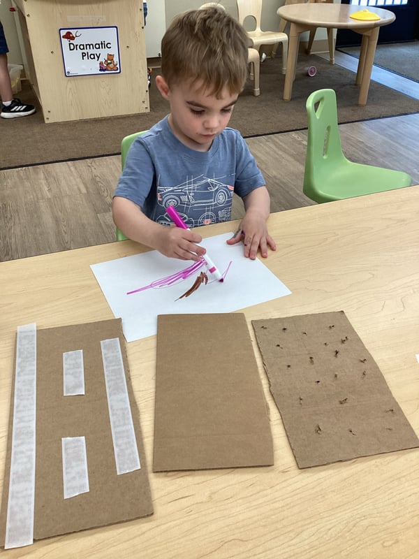 child using textures