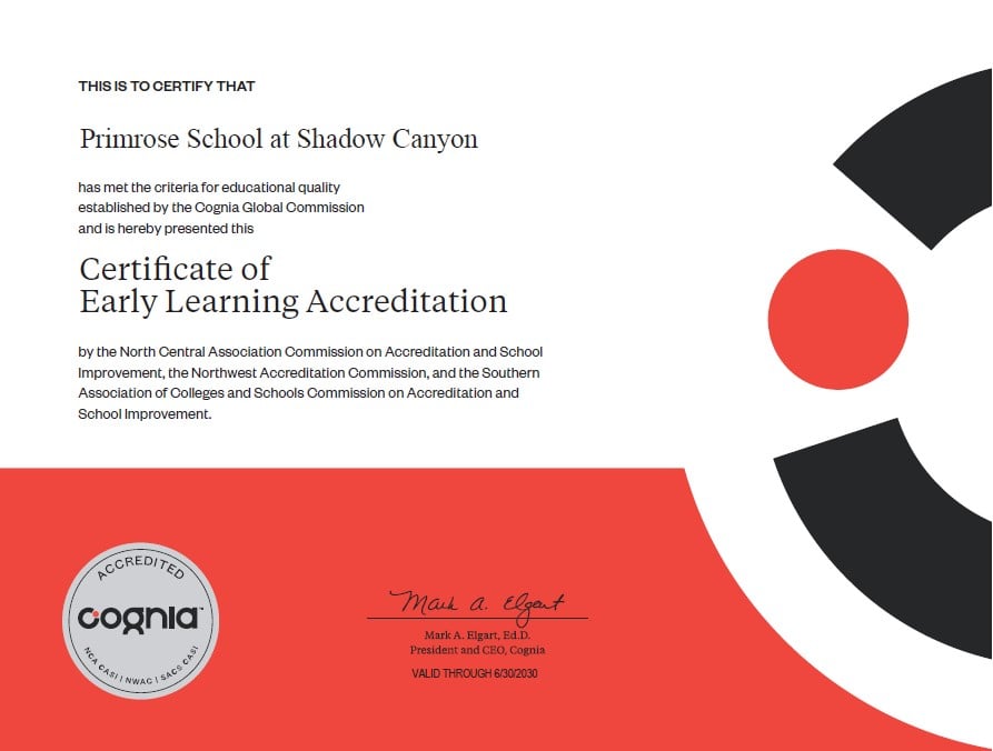 Proud to be Cognia® Accredited for Quality: Your Child’s Learning, Our Commitment