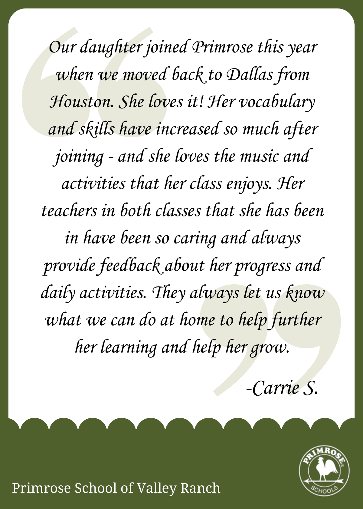 EPS Parent Testimonial