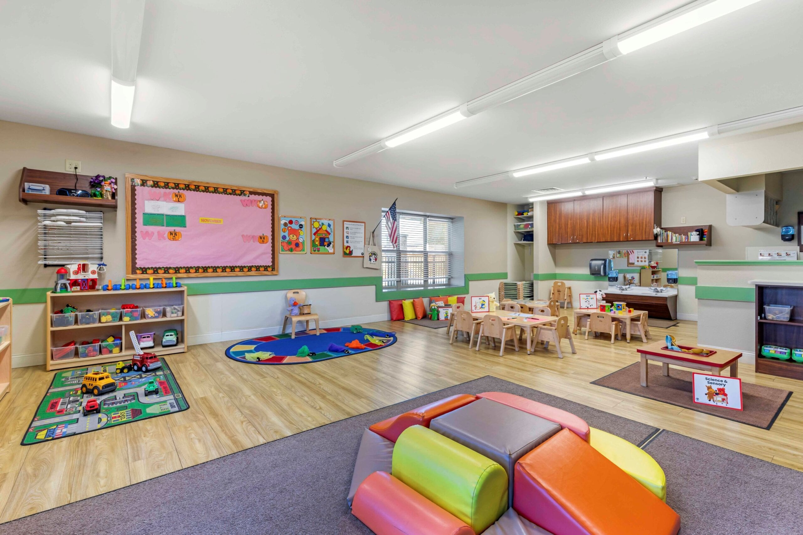 toddler daycare room at Primrose School of Plano at Headquarter