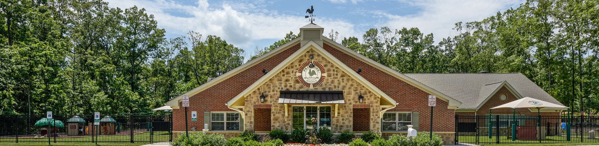 image of the front exterior of the school